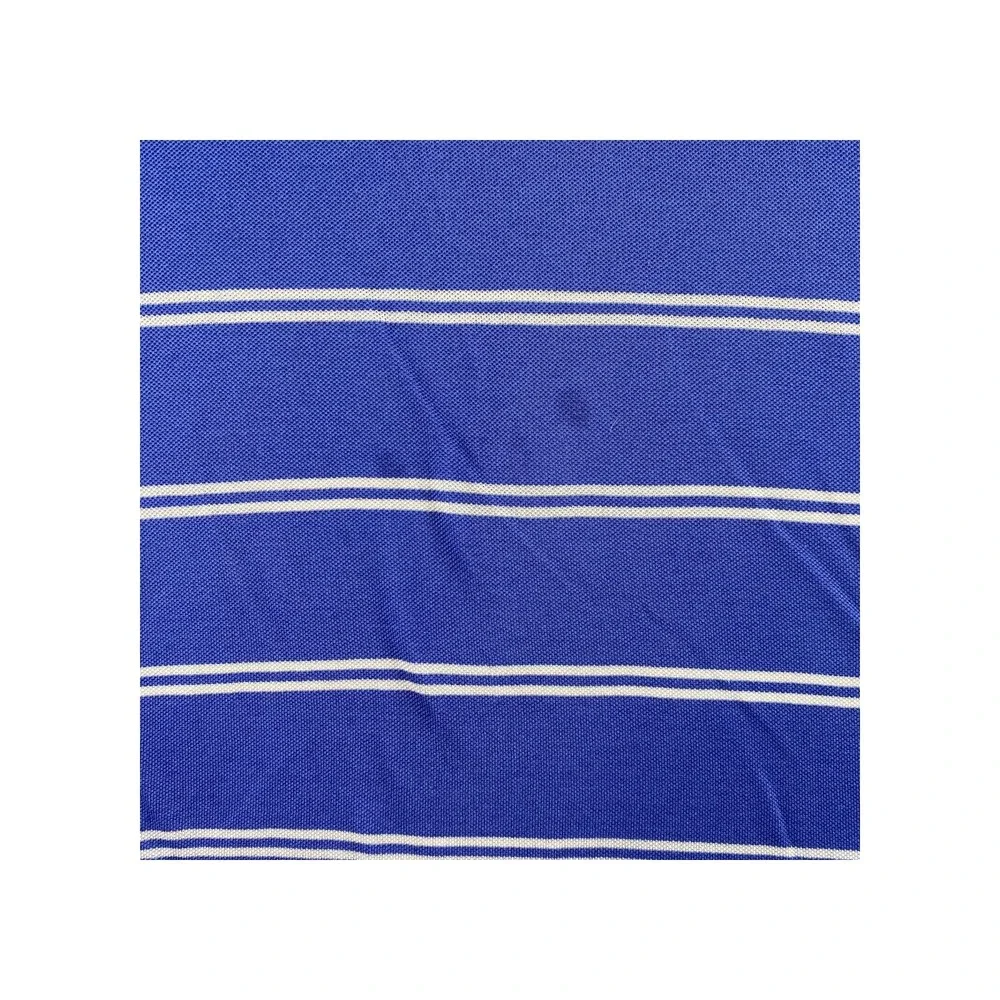 Polo Ralph Lauren Men's Blue White Striped Polo Shirt Short Sleeve‎ Size XL